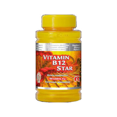 Vitamín B12 má vplyv na tvorbu červených krviniek a delenie buniek. Podporuje energetický metabolizmus a imunitný systém. Je nutný k udržaniu zdravej nervovej sústavy, normálnych duševných funkcií a kognitívneho výkonu. Odporúčané dávkovanie 1/2 tablety denne. Zloženie Zloženie 1/2 tablety: Sladidlo: manitol, sacharóza; emulgátor: rastlinná celulóza; stabilizátor: polyvinylpolypyrrolidon; višňová aróma; protihrudkujúca látka: rastlinný stearan horečnatý; farbivo: extrakt z červenej repy; vitamín B12 (kyanokobalamín) 250 µg (10.000 % RVH*). RVH* = Referenčné výživové hodnoty denného príjmu vitamínov a minerálnych látok. V záujme rýchlejšej orientácie v množstve aktívnych látok je u extraktov uvedené ich skutočné (pôvodné) množstvo.